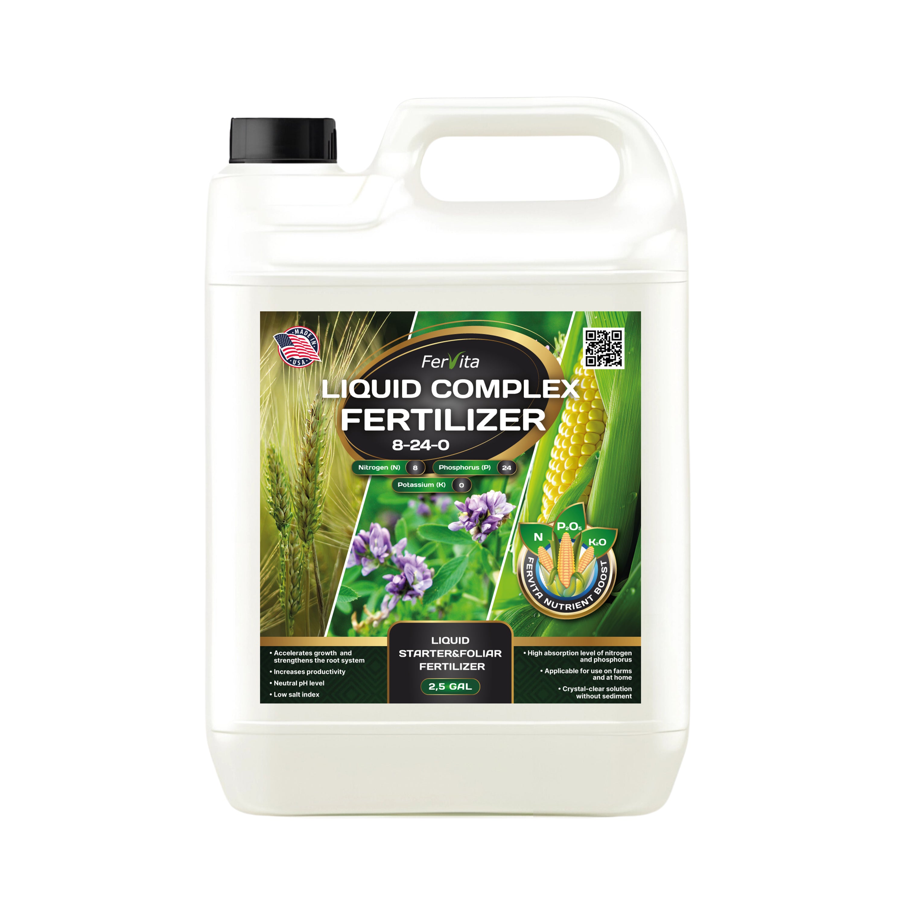 8-24-0 Liquid Fertilizer | Fervita 8-24-0 Liquid Fertilizer | Fervita